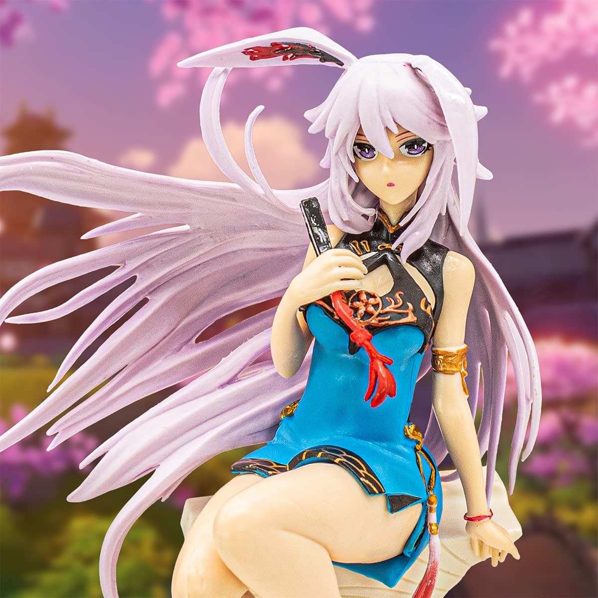 Amazon.com: NINJAMO Honkai Impact Yae Sakura Blue Dress PVC Action